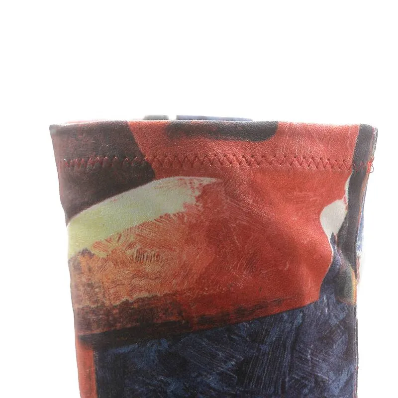 Abstract Over the Knee Boot