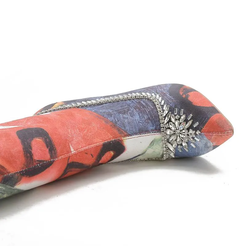 Abstract Over the Knee Boot