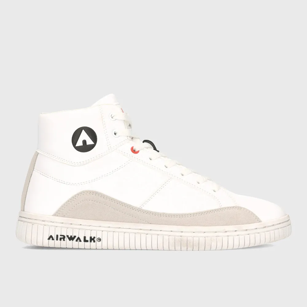 Airwalk Mens One High Sneaker White/black _ 182581 _ White