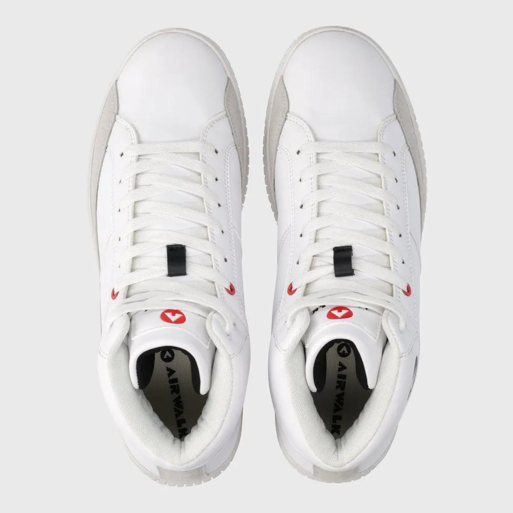 Airwalk Mens One High Sneaker White/black _ 182581 _ White