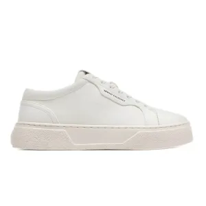 ARMANI EXCHANGE Hammered Leather Sneakers XUX195-WHT