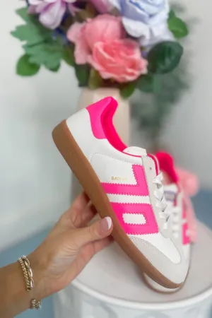 BACK70 Cloud Sneakers in Fluorescent Pink