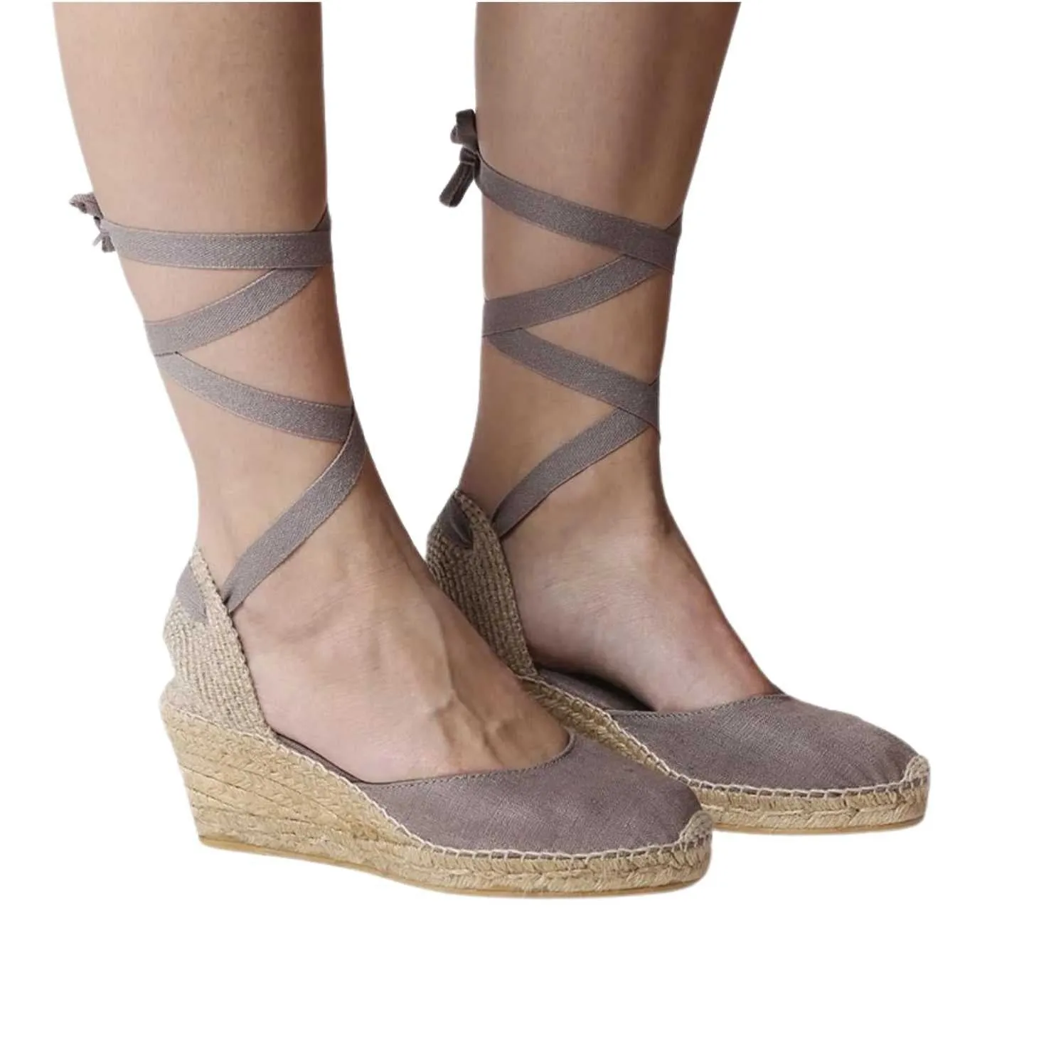 Basic Linen Wedge Espadrille for Women - Calonge
