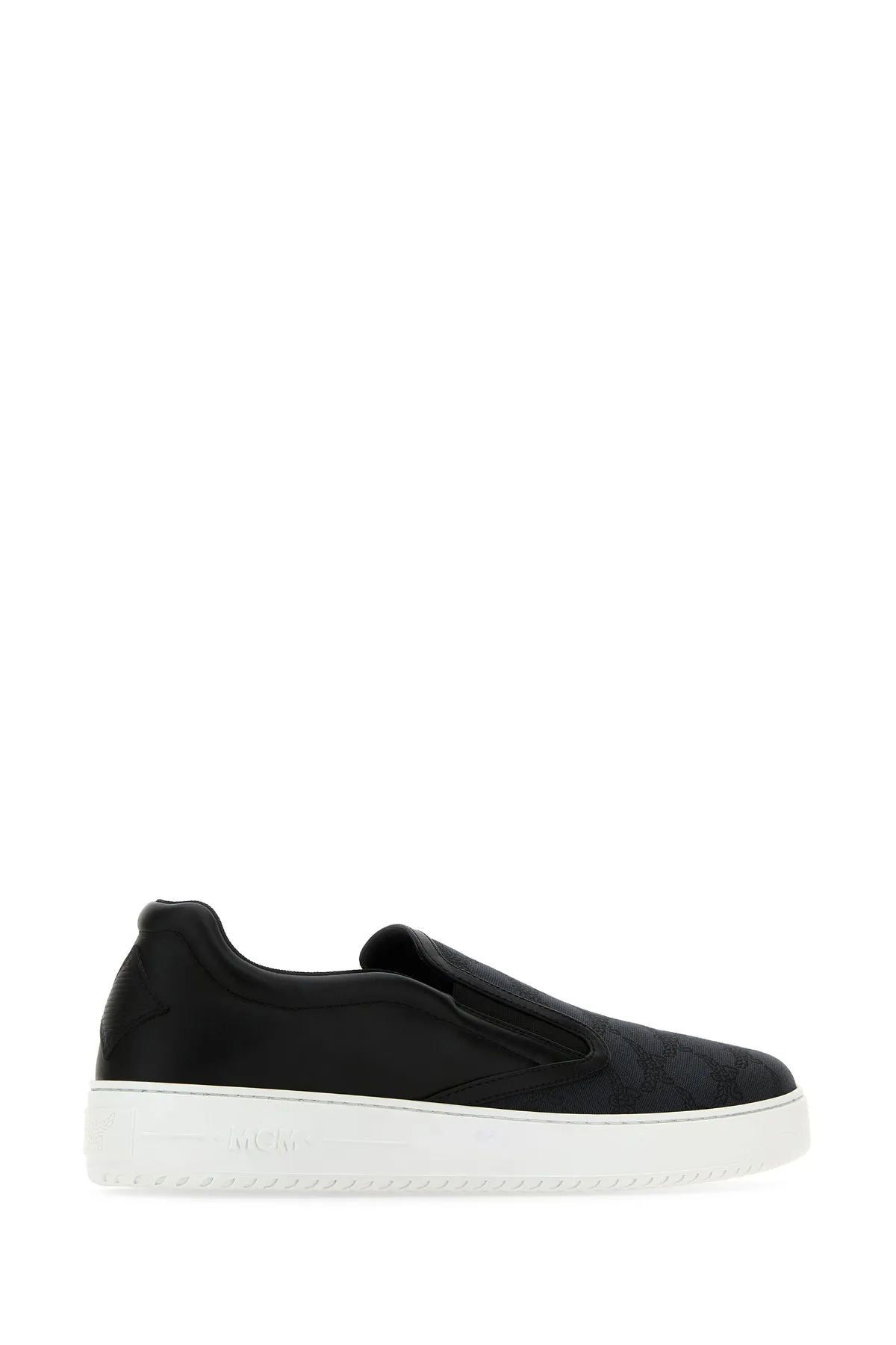 Black canvas and leather Neo Terrain slip ons