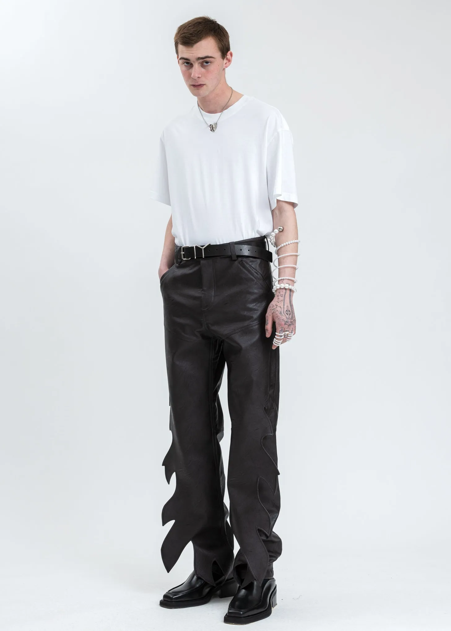 Black Wide Platform Loafers