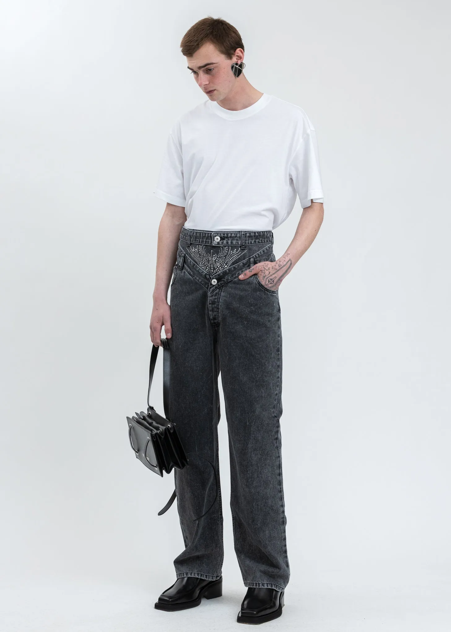 Black Wide Platform Loafers