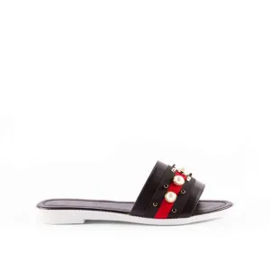 Cameron Three Strip Pearl Detail Slider