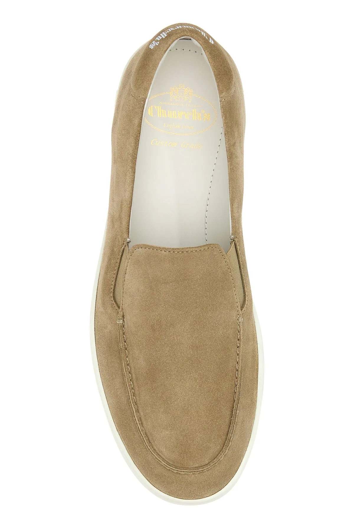 Cappuccino suede Longton 2 slip-ons