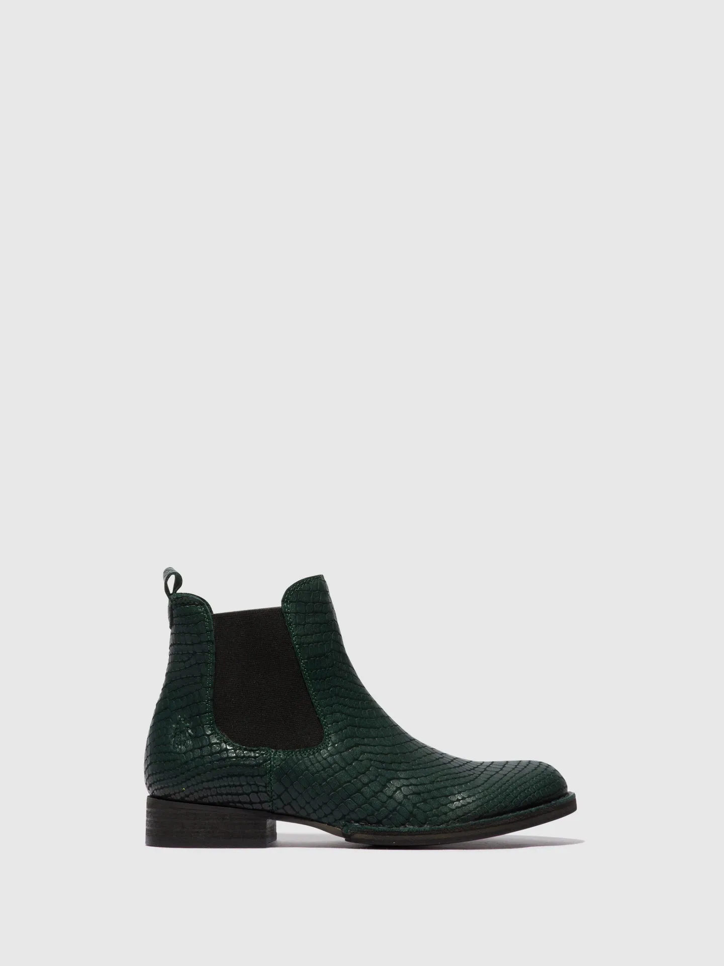 Chelsea Ankle Boots RINO046FLY CROCO GREEN FOREST
