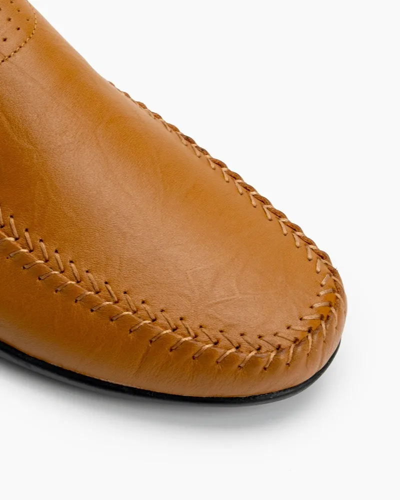 (Clean Up) Men's Premium Genuine Leather Slip On Driving Loafers