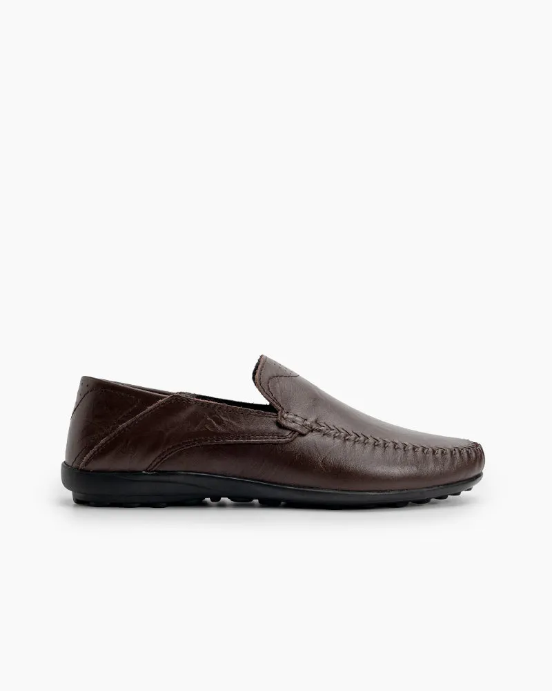 (Clean Up) Men's Premium Genuine Leather Slip On Driving Loafers