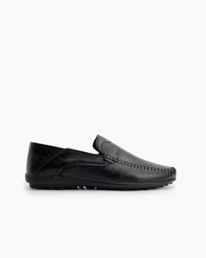 (Clean Up) Men's Premium Genuine Leather Slip On Driving Loafers
