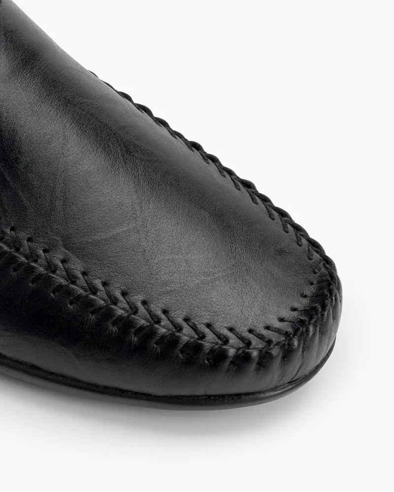 (Clean Up) Men's Premium Genuine Leather Slip On Driving Loafers