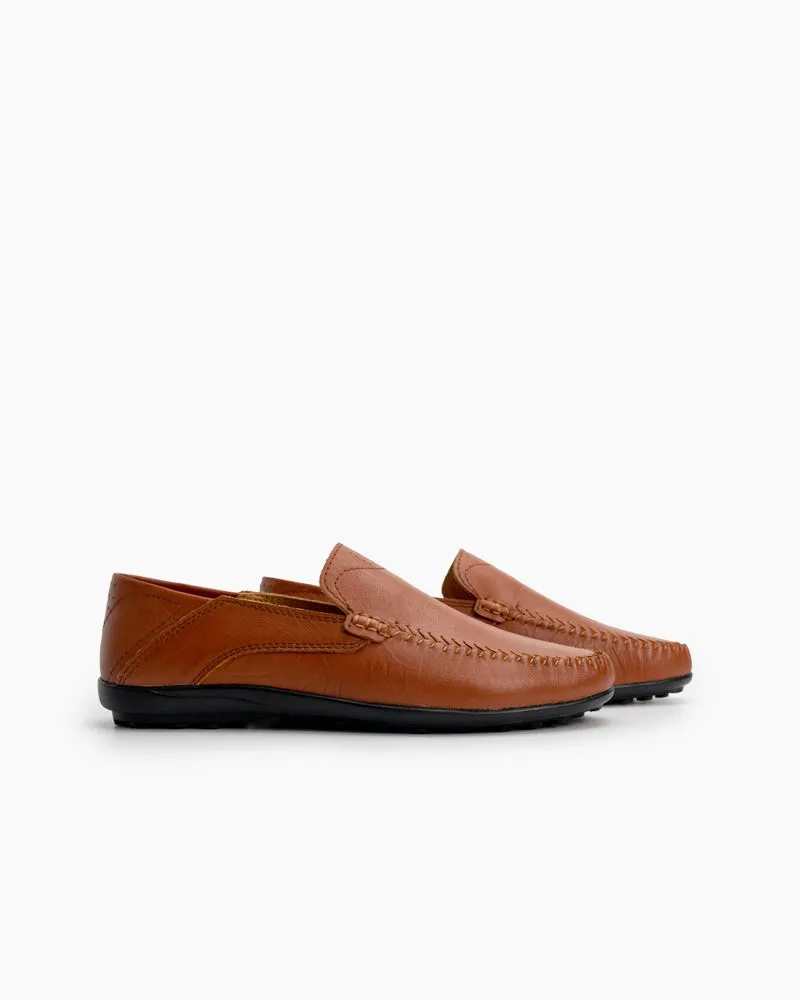 (Clean Up) Men's Premium Genuine Leather Slip On Driving Loafers