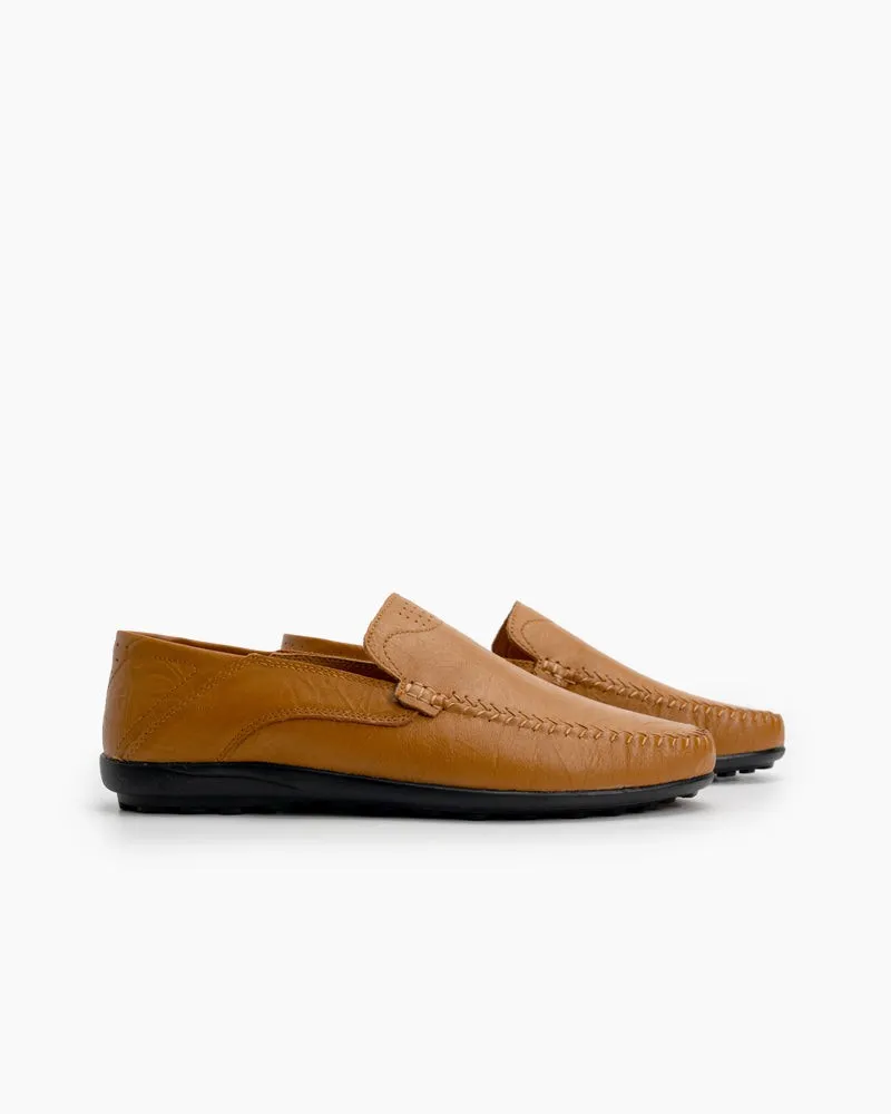(Clean Up) Men's Premium Genuine Leather Slip On Driving Loafers