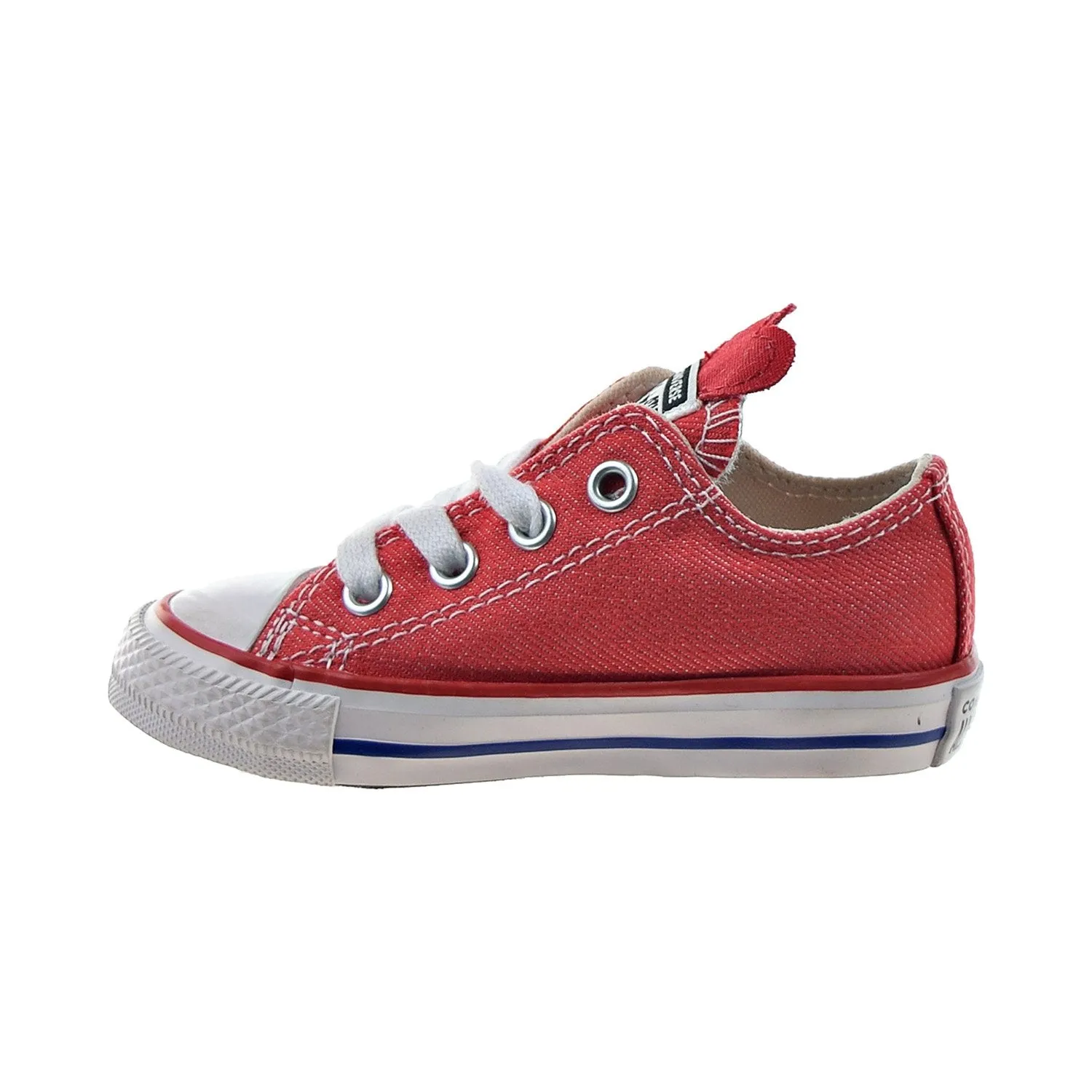 Converse Chuck Taylor All Star Ox Denim Love Toddlers' Shoes Sedona Red-Blue
