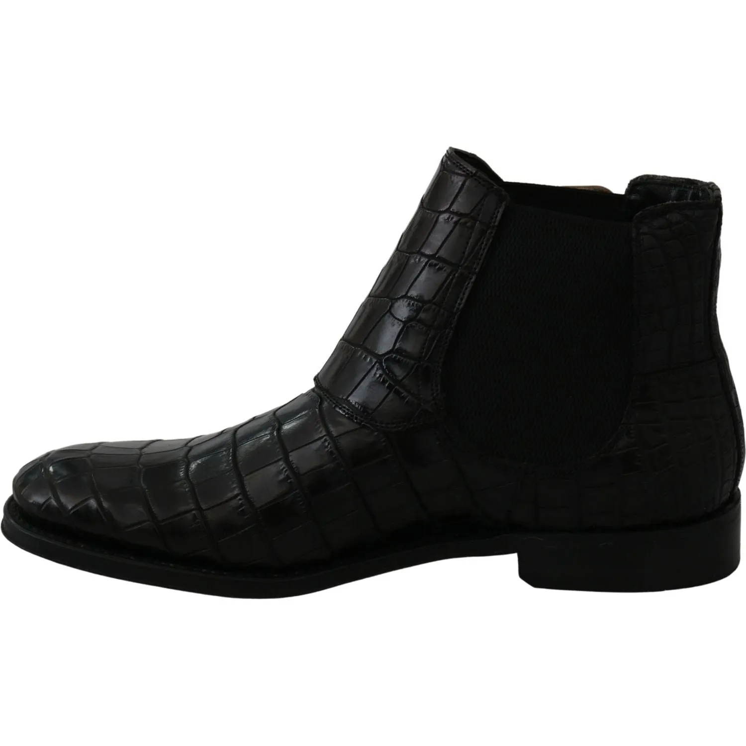 Dolce & Gabbana Elegant Derby Brogue Boots in Exotic Leather