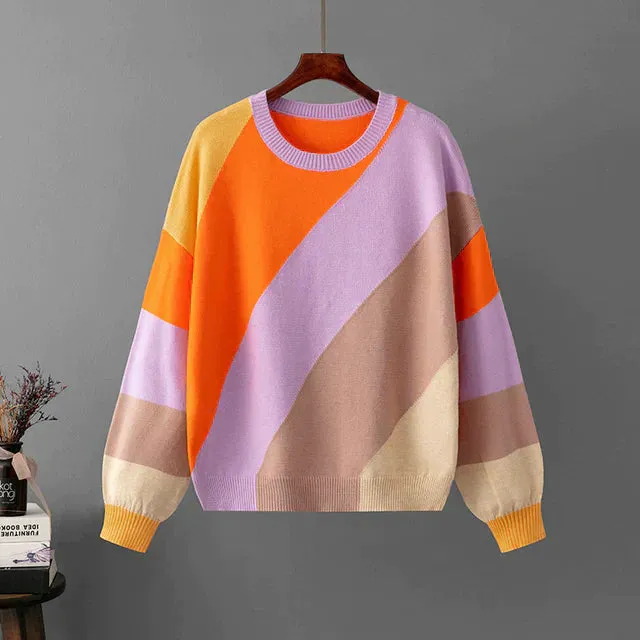 Evie | Colorful Striped Sweater