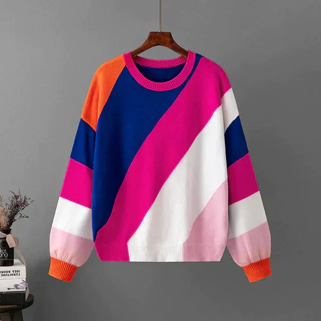 Evie | Colorful Striped Sweater