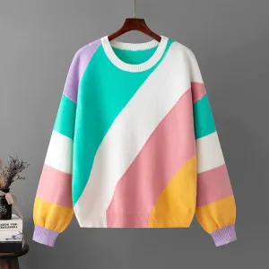 Evie | Colorful Striped Sweater