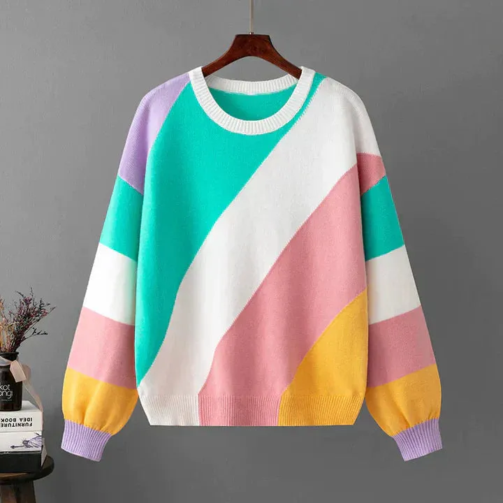 Evie | Colorful Striped Sweater