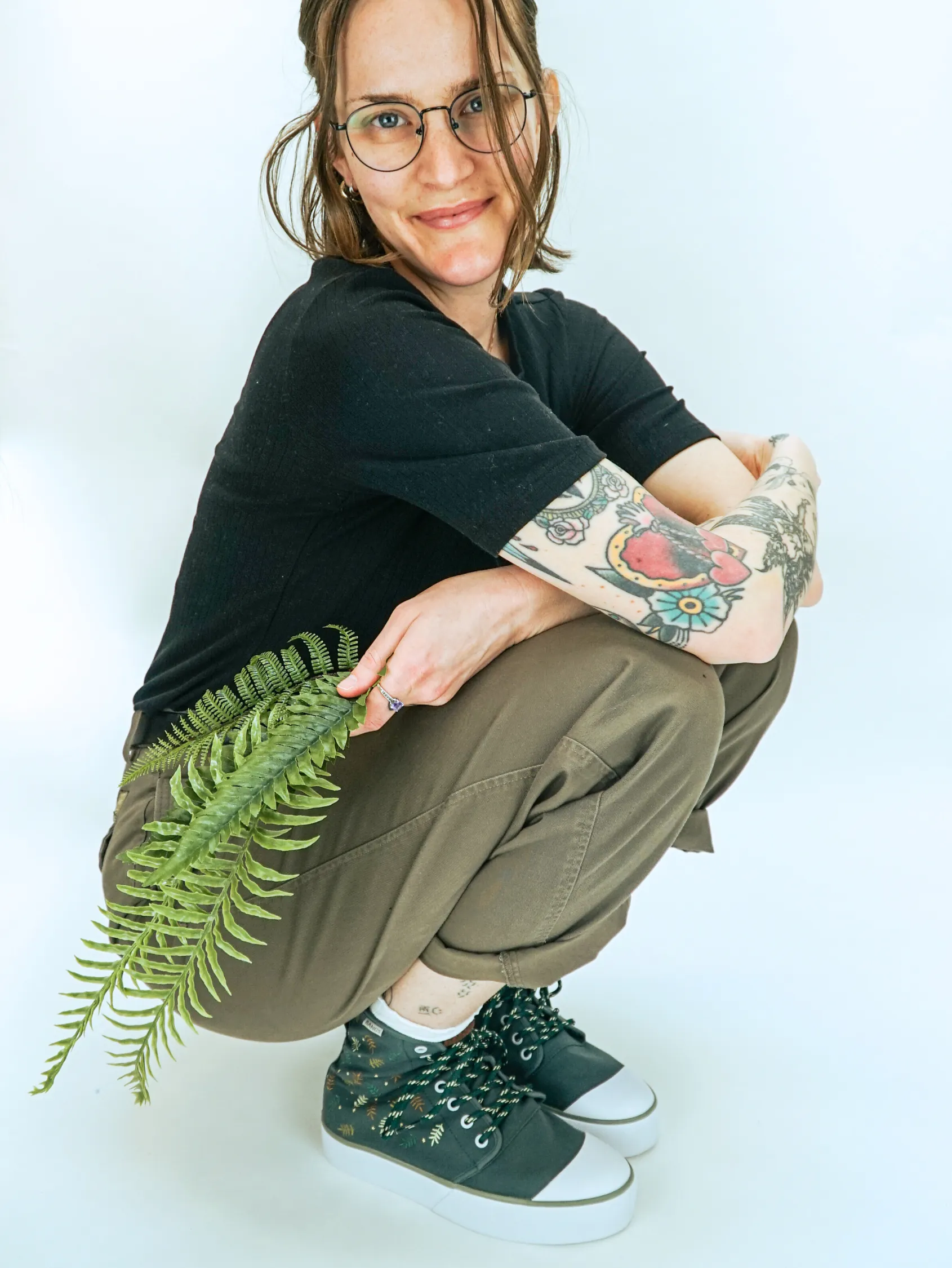 Forest Fern Platform High Top