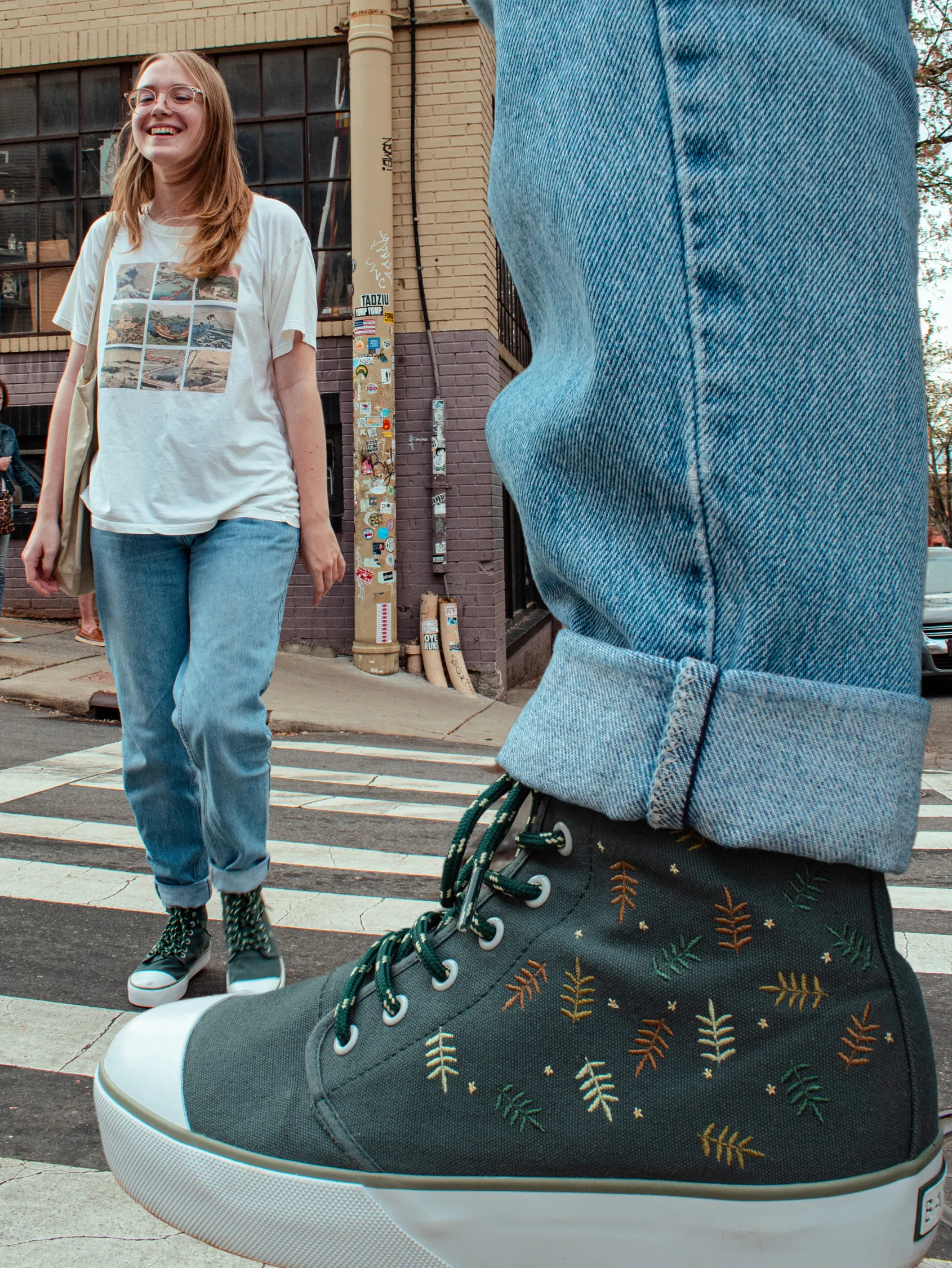 Forest Fern Platform High Top