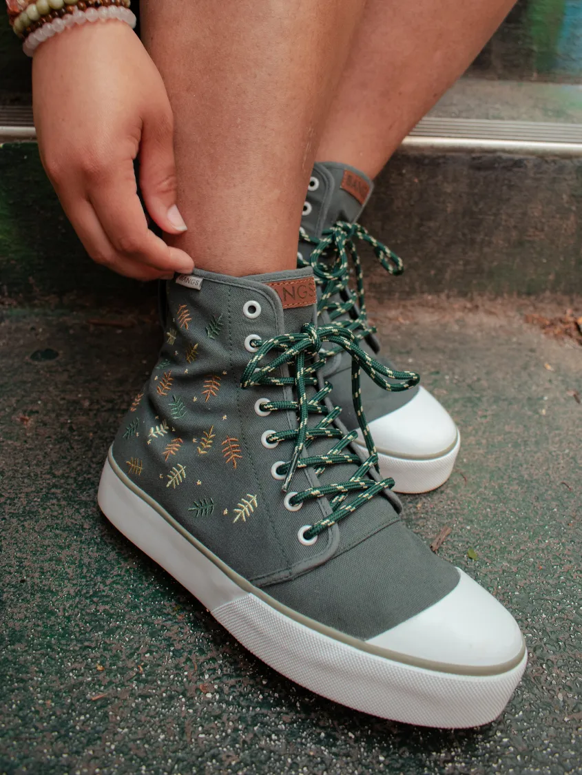 Forest Fern Platform High Top