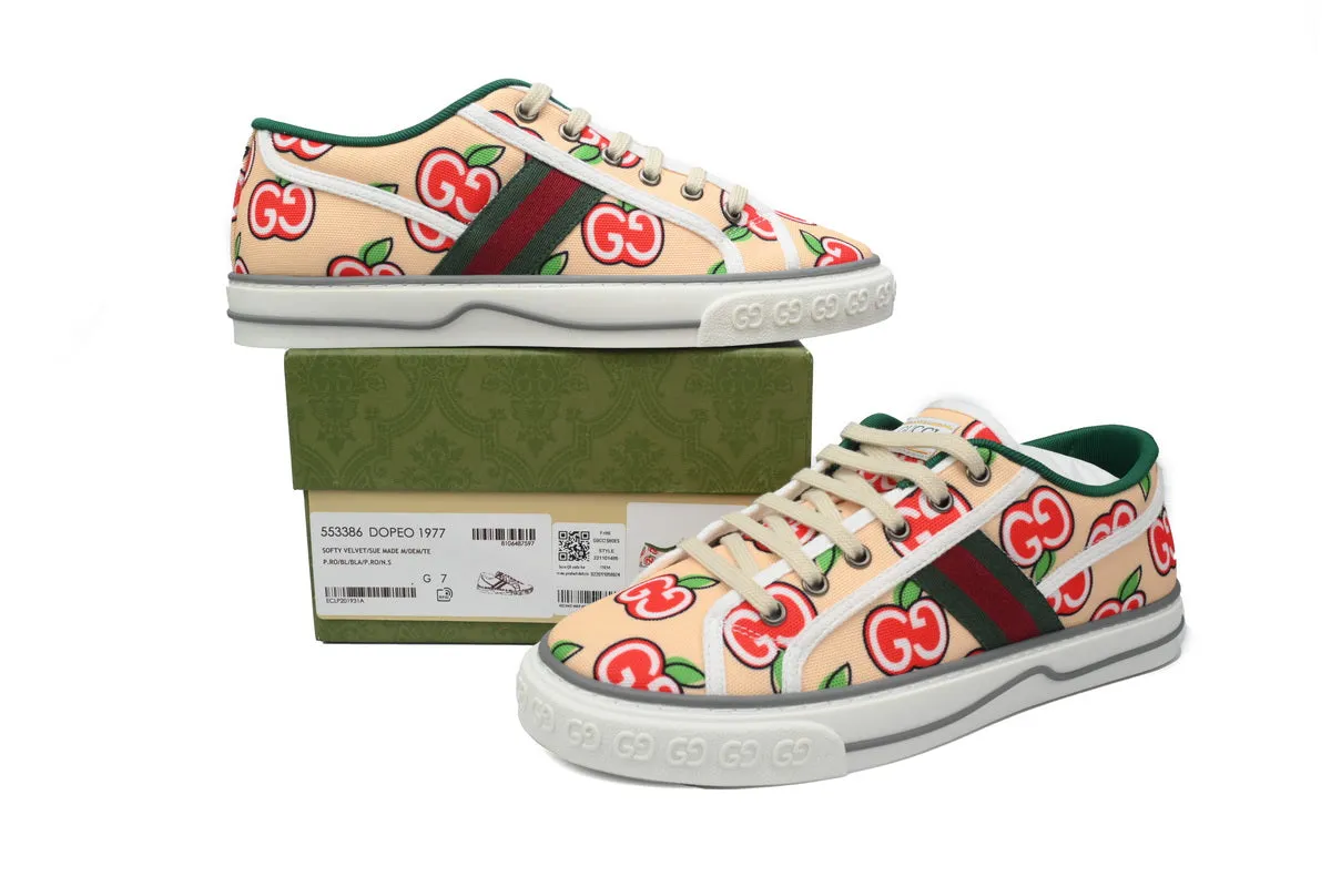 Gucci Tennis 1977 Apple Print Sneaker