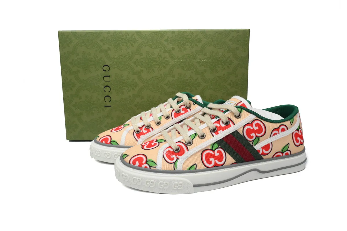 Gucci Tennis 1977 Apple Print Sneaker