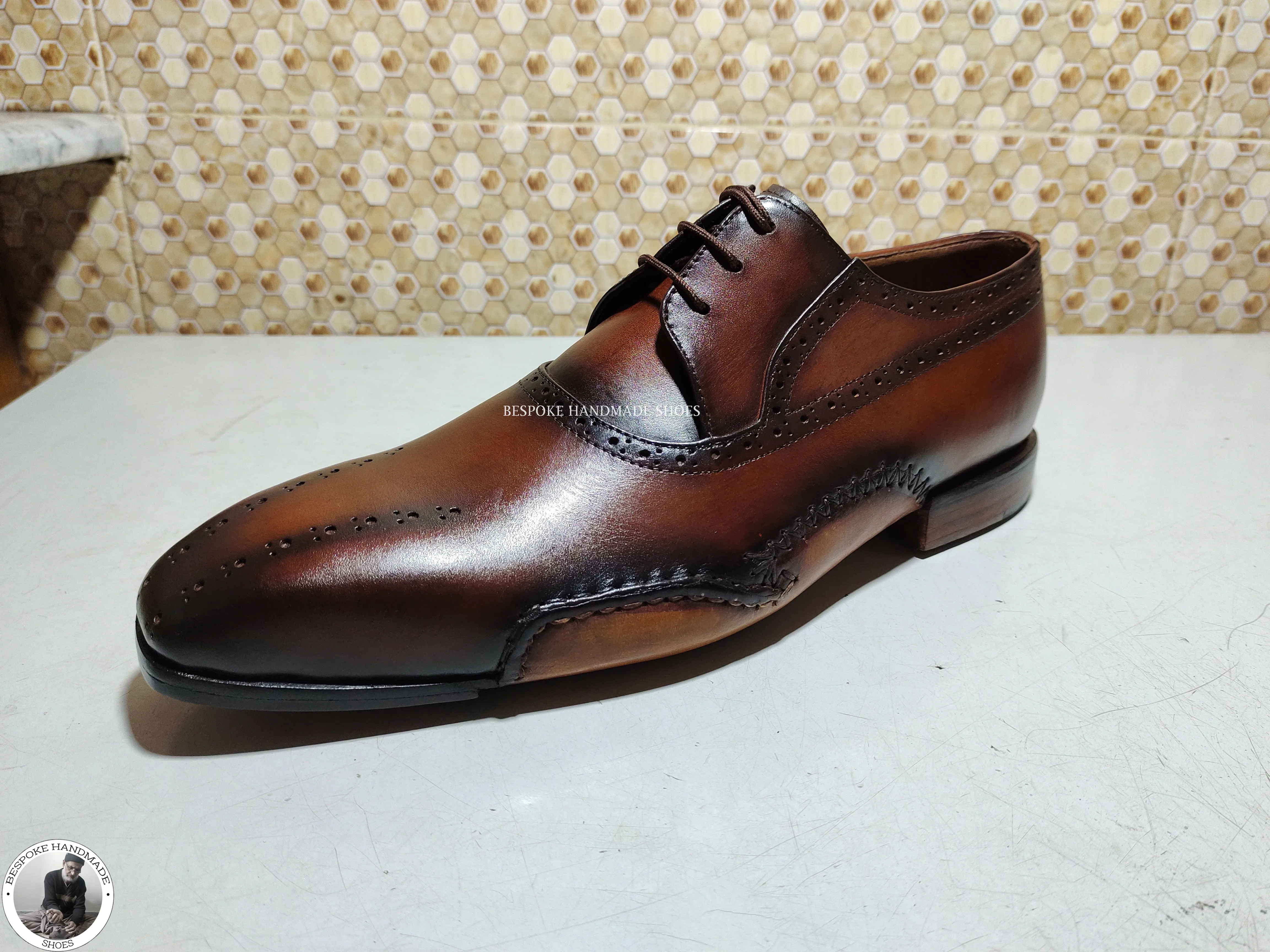 Handmade Two shoes with matching belt