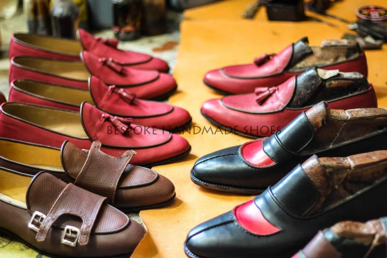 Handmade Two shoes with matching belt