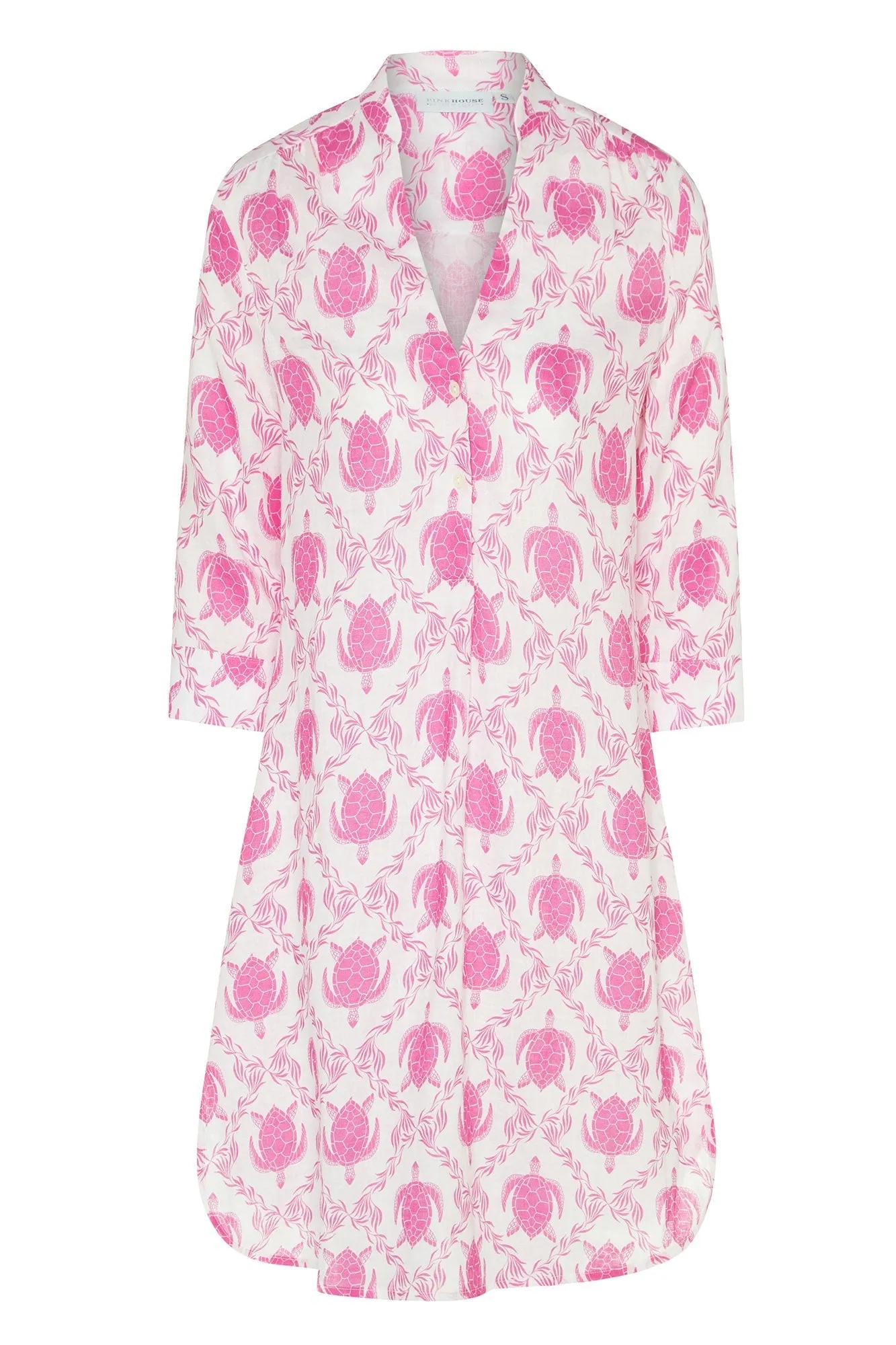 Linen Decima Dress TURTLE TRELLIS