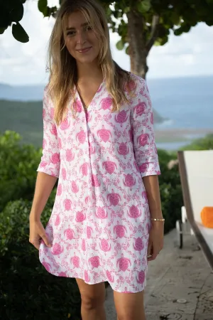 Linen Decima Dress TURTLE TRELLIS