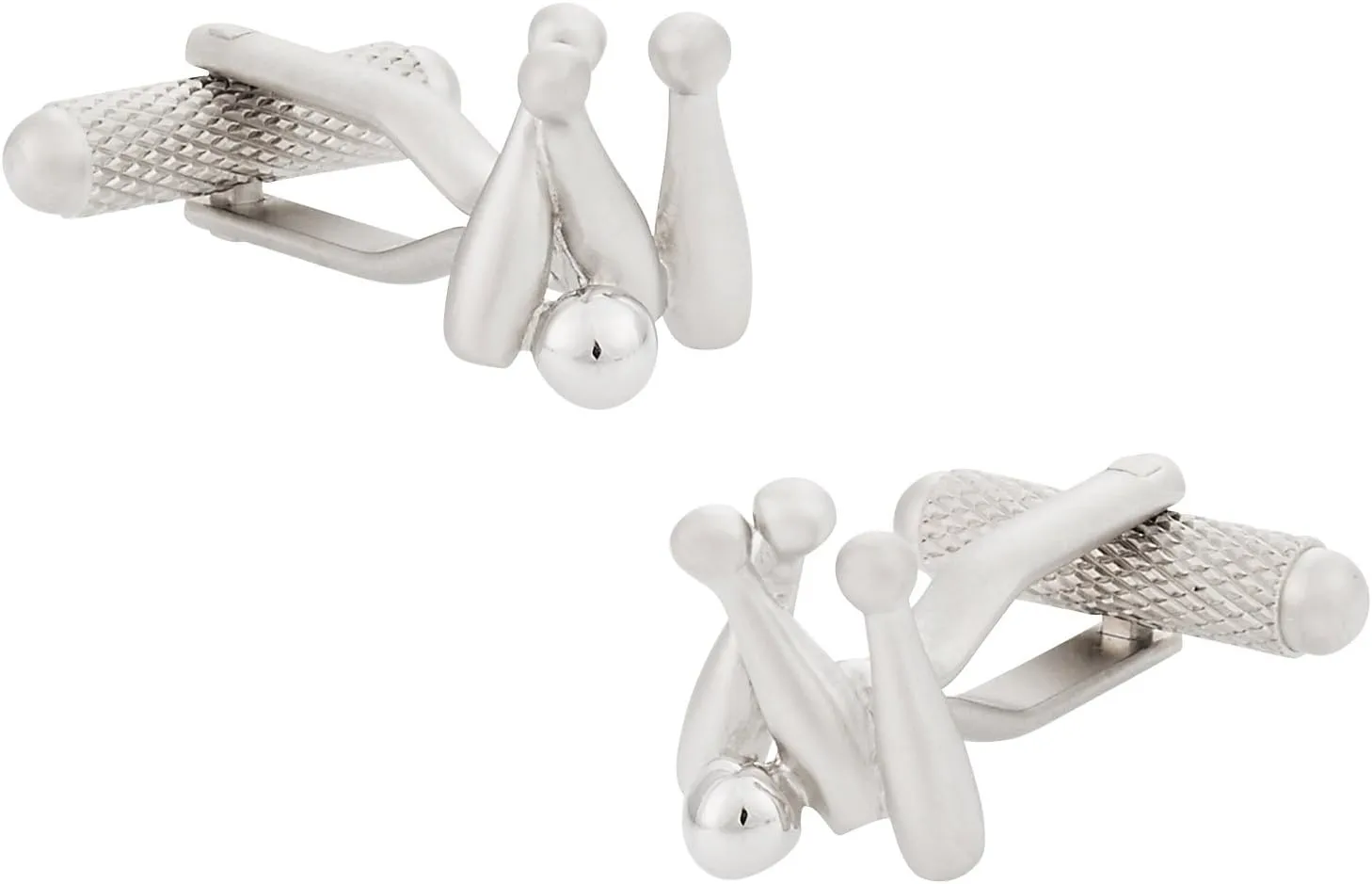 Men's Ten Pin Bowling Cufflinks Bowler Cuff Links with Travel Presentation Idea Box