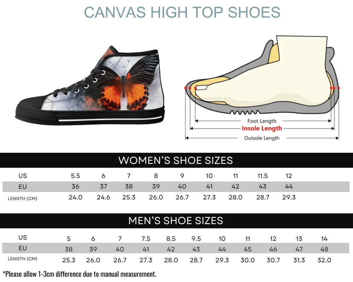 Monarch Butterfly High Tops