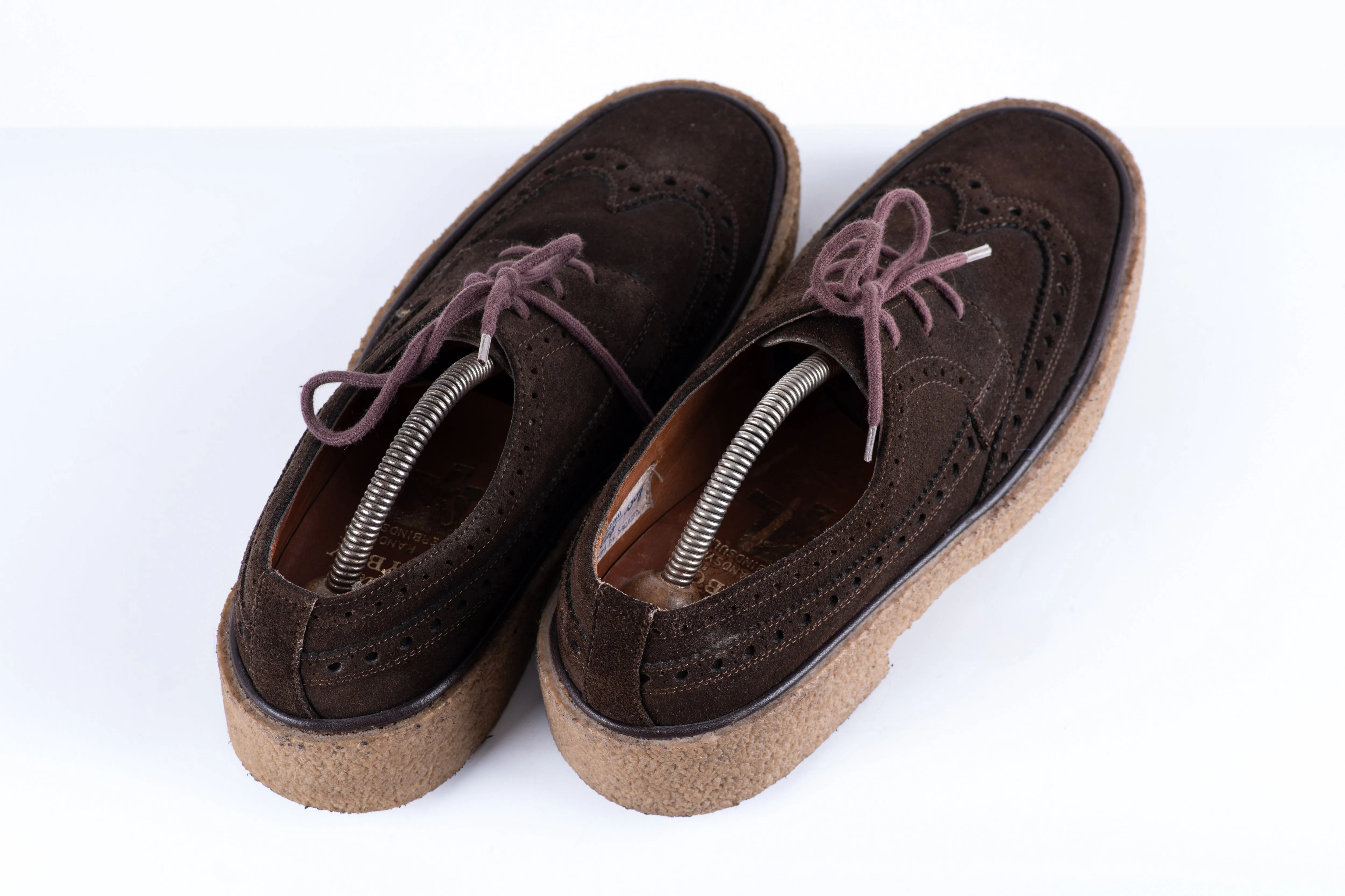 Original PlayBoy Dark Brown Suede Shoes, Size UK 7G