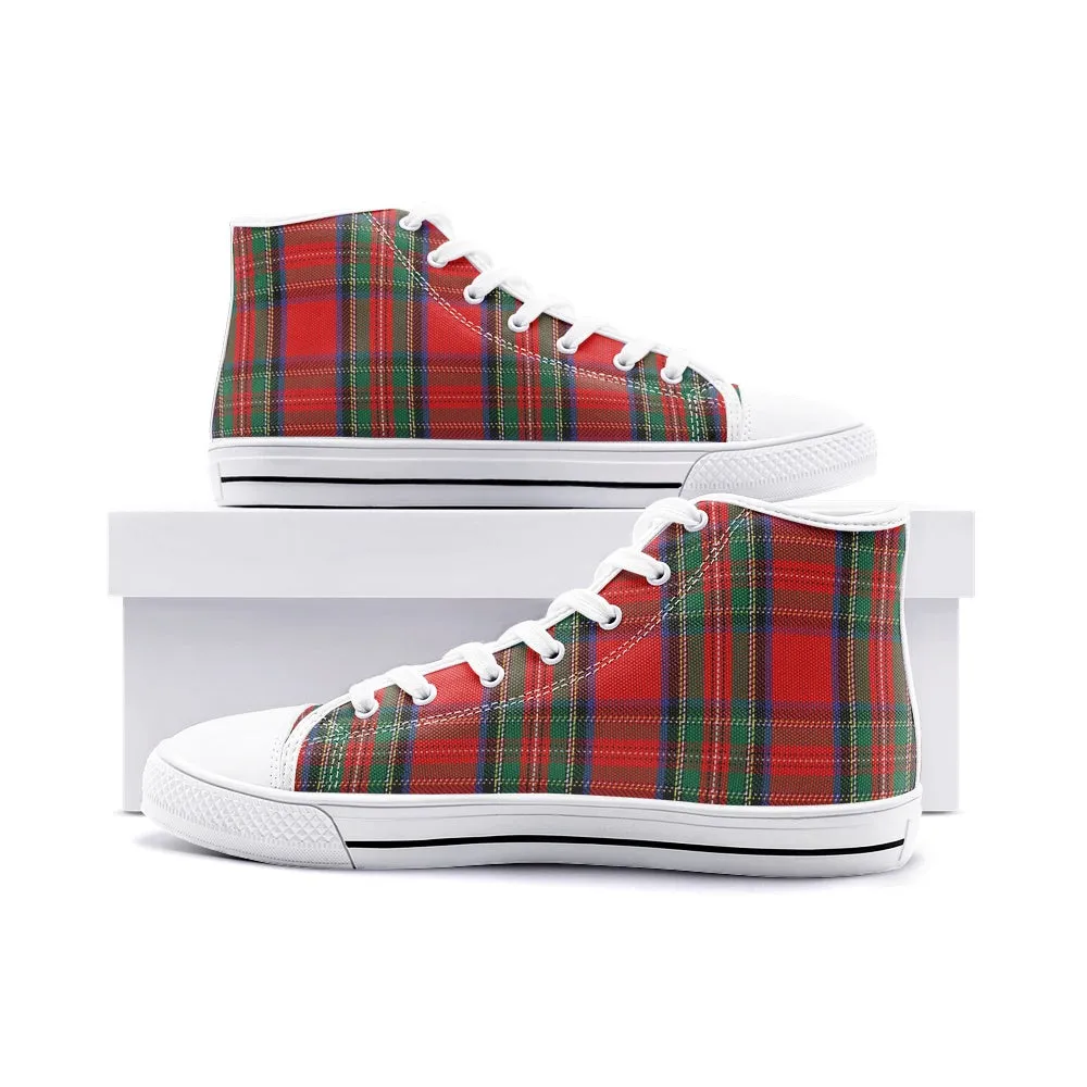 Red/Green Tartan Plaid High Tops