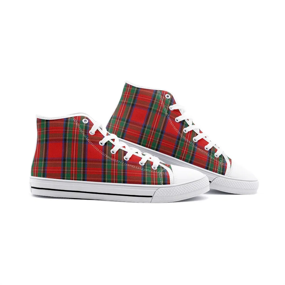 Red/Green Tartan Plaid High Tops