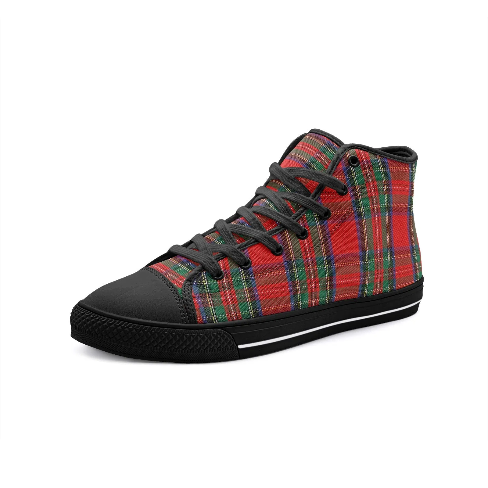 Red/Green Tartan Plaid High Tops