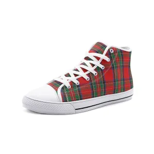 Red/Green Tartan Plaid High Tops