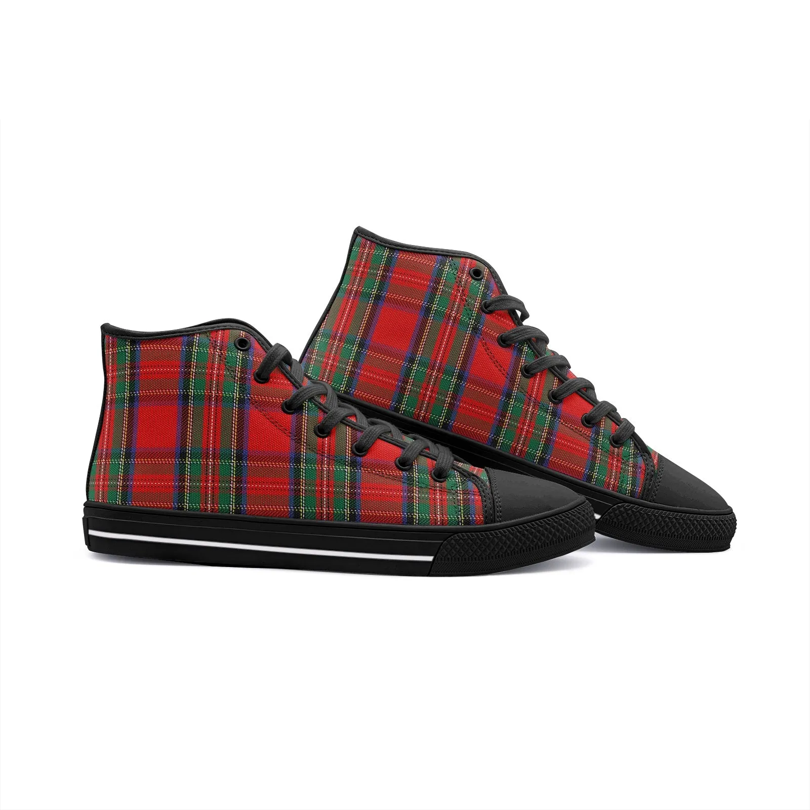 Red/Green Tartan Plaid High Tops