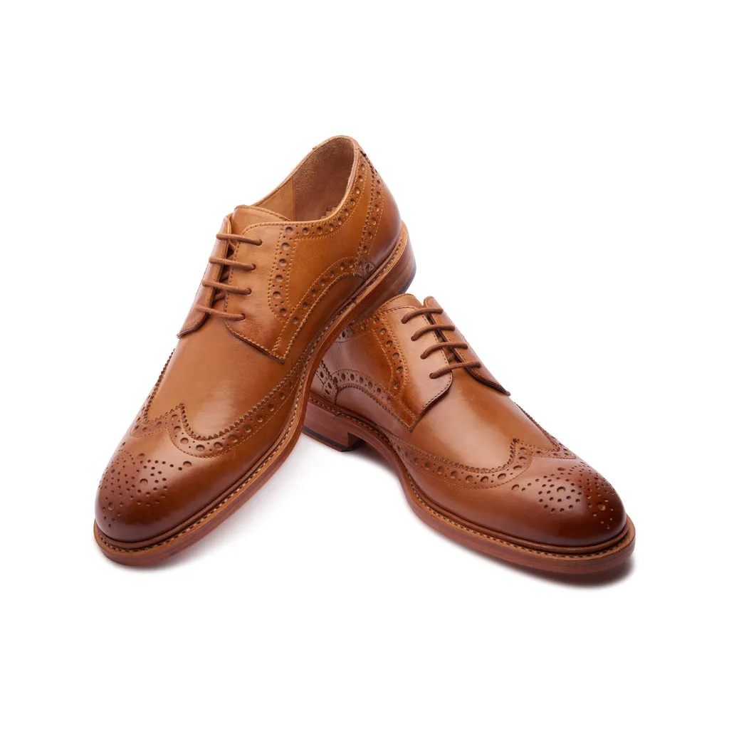 Rudolph, Wingtip Derby - Natural Tan | Goodyear Welted | Classics Collection