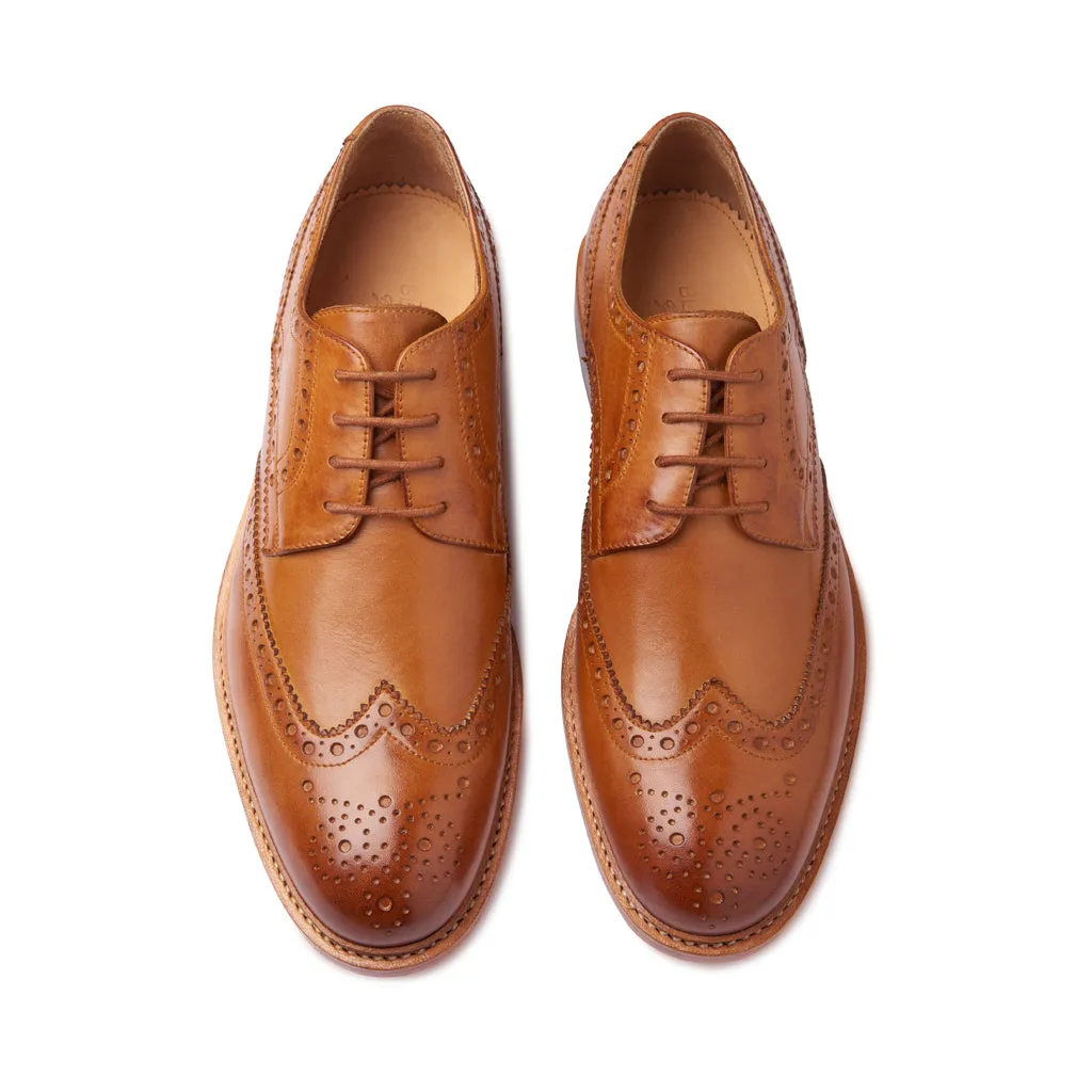 Rudolph, Wingtip Derby - Natural Tan | Goodyear Welted | Classics Collection