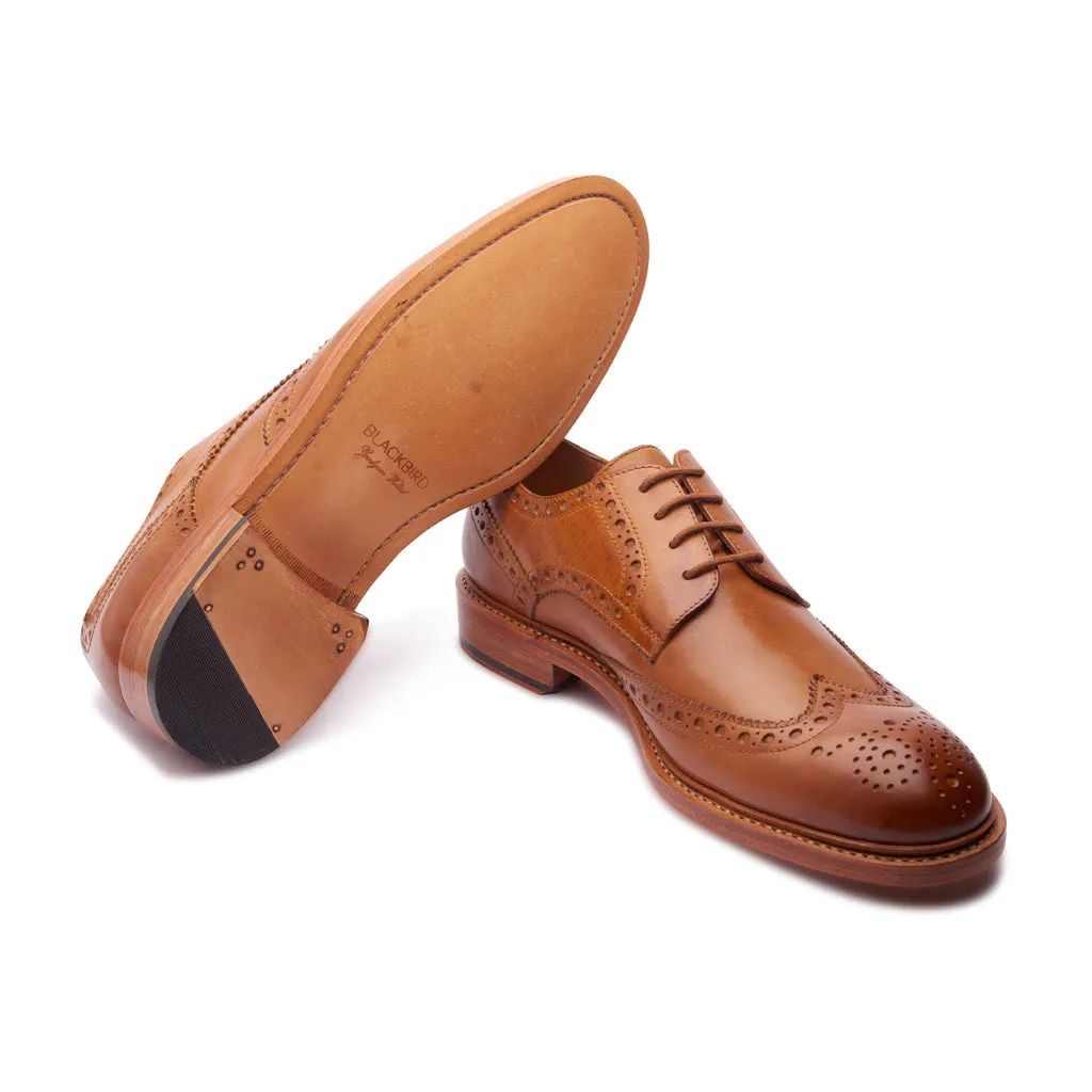 Rudolph, Wingtip Derby - Natural Tan | Goodyear Welted | Classics Collection