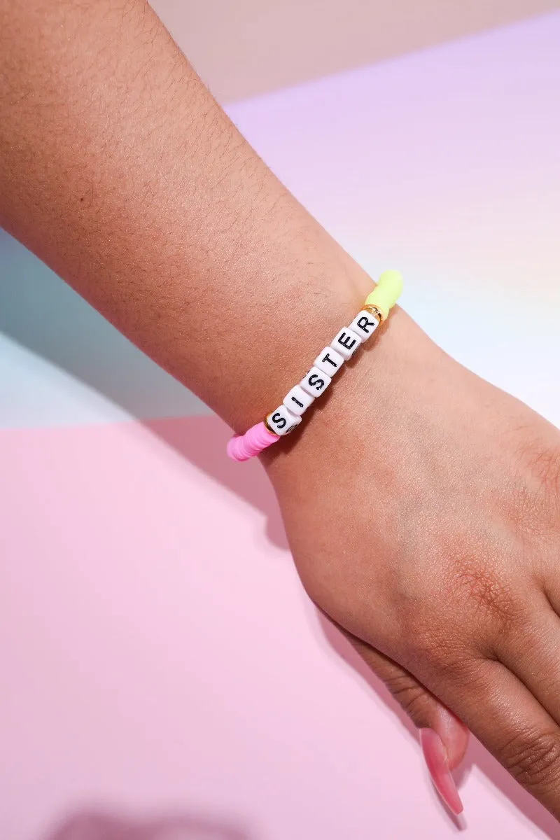 Sister Inspirational Beaded Bracelet