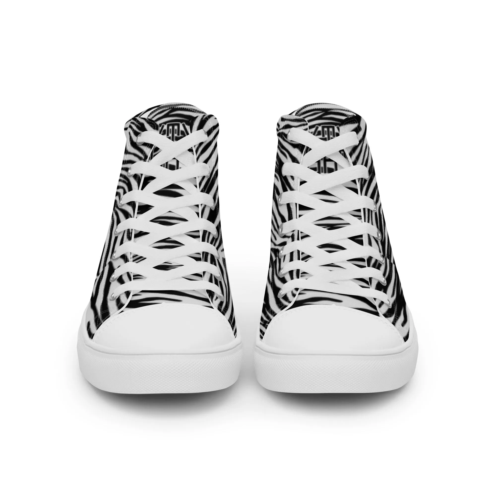 Sixty Eight 93 Logo Black & White OG Zebra Men's High Top Shoes