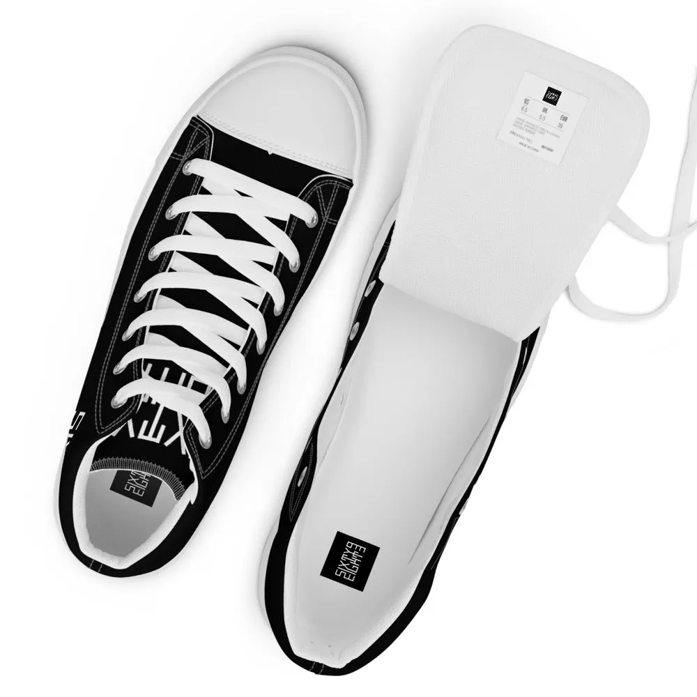 Sixty Eight 93 Logo White Black Men's High Top Shoes