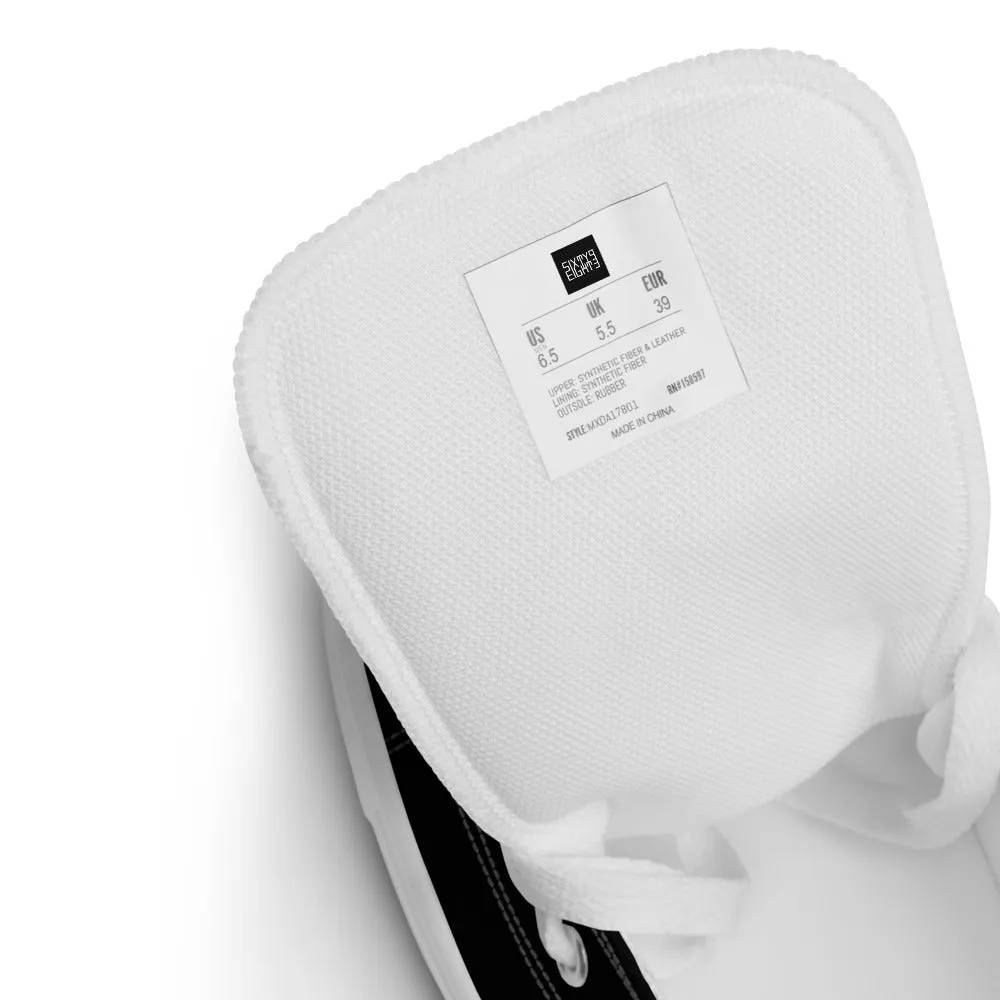 Sixty Eight 93 Logo White Black Men's High Top Shoes