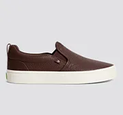 SLIP-ON Brown Premium Leather Sneaker